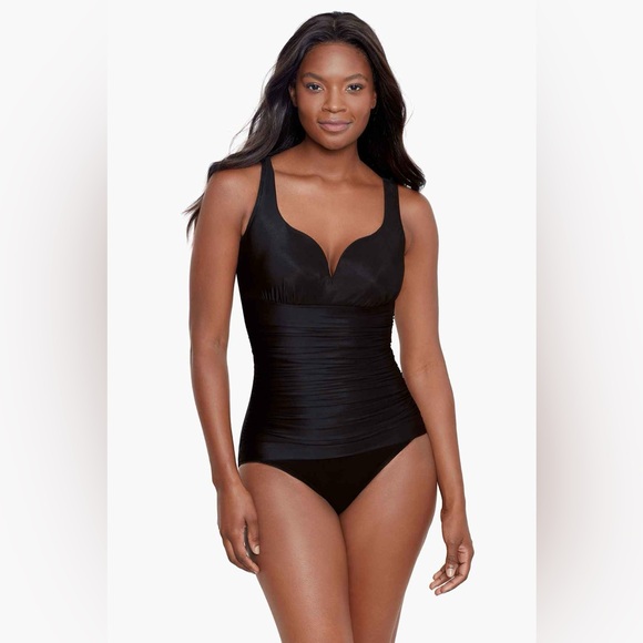 Miraclesuit Black One Piece Swimsuit - Picture 4 of 5